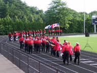 The Muchachos parading in front of the stands at Fiesta de Musica III